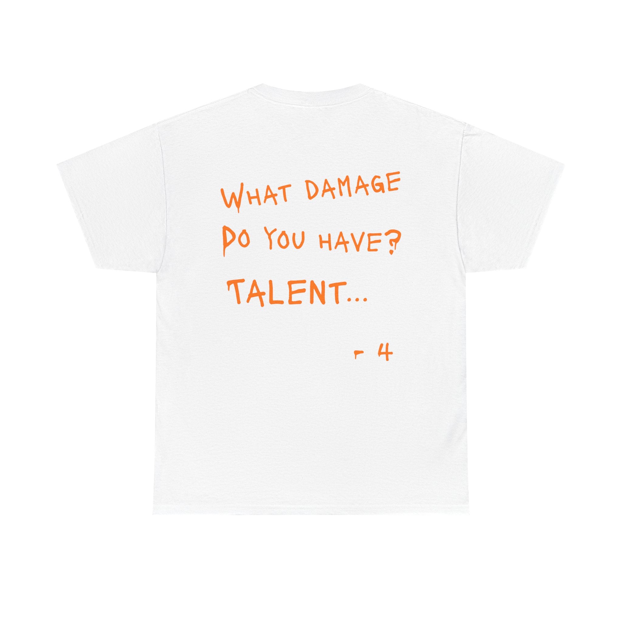 Collection 4 t-shirt, white/orange